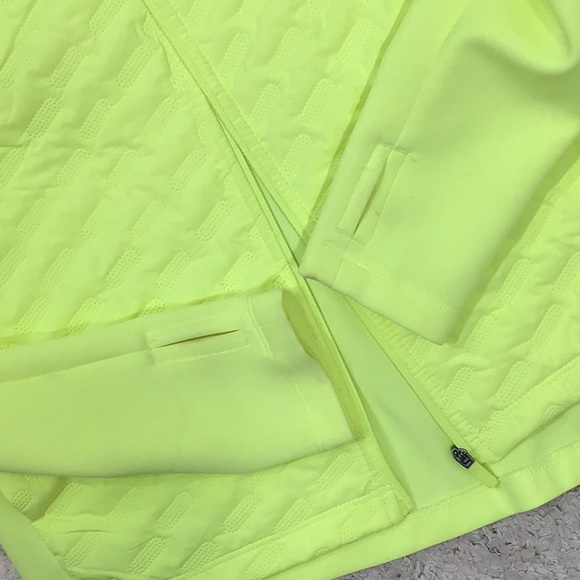 Avia yellow/green quilted zip front jacket M - Picture 9 of 9